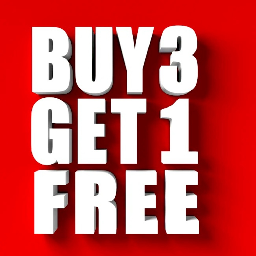 BUY 3 Get 1 FREE
